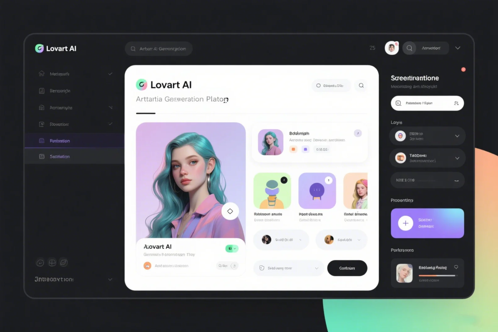 Lovart user interface overview