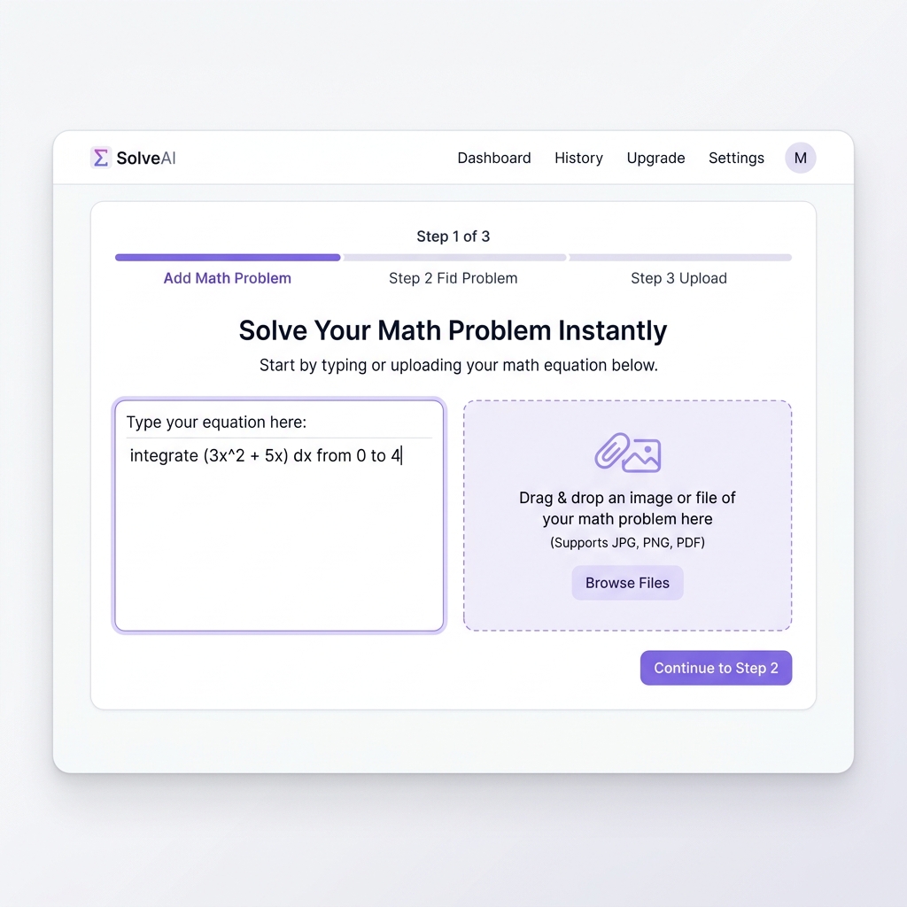 Enter Your Math Problem - AI Math Solver