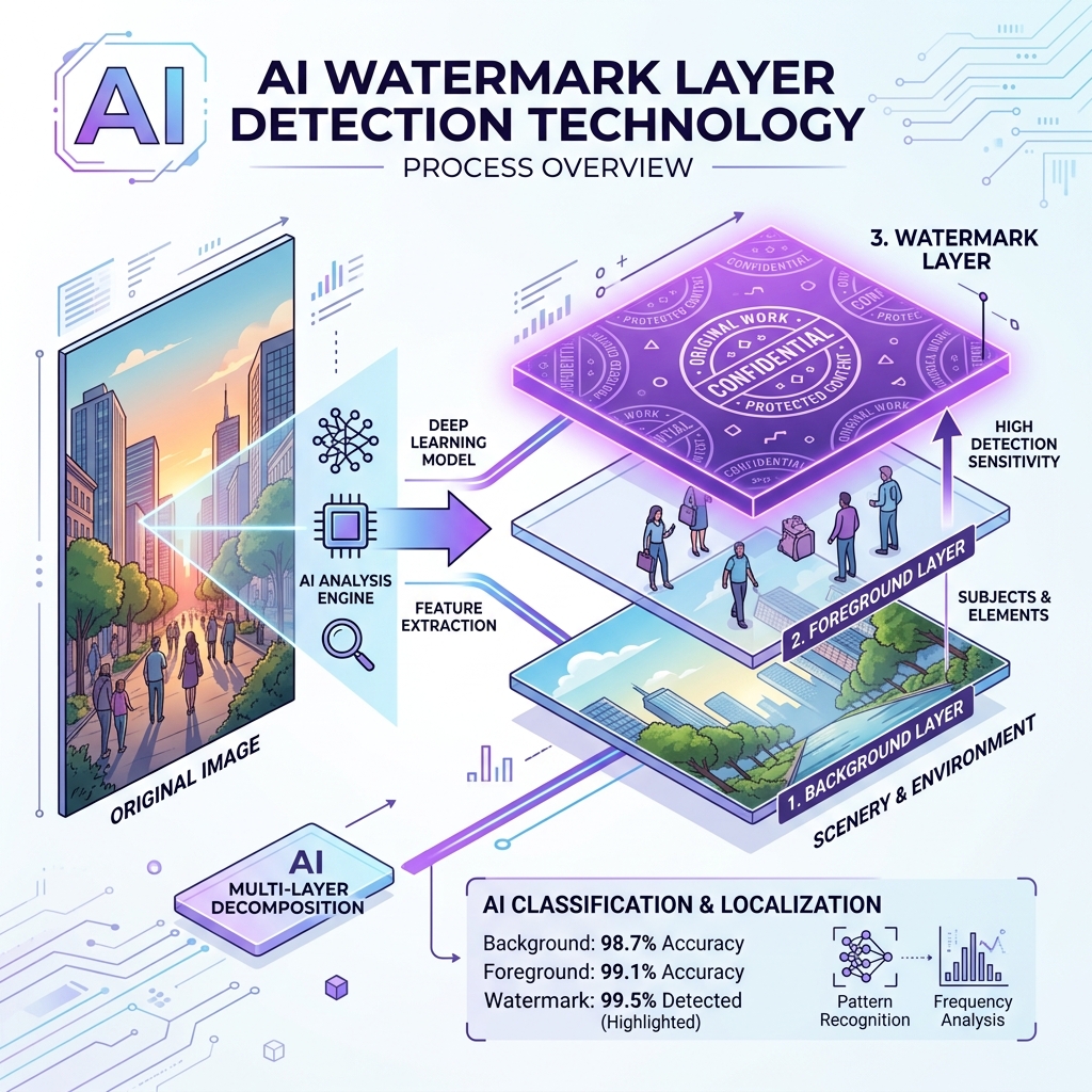 AI watermark layer detection technology