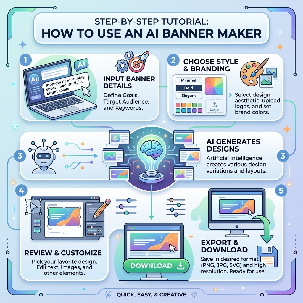 AI banner maker tutorial step by step