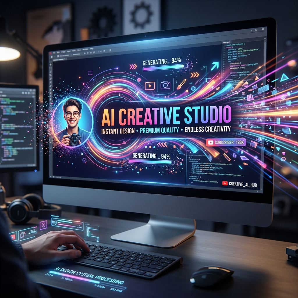 AI YouTube banner quick creation